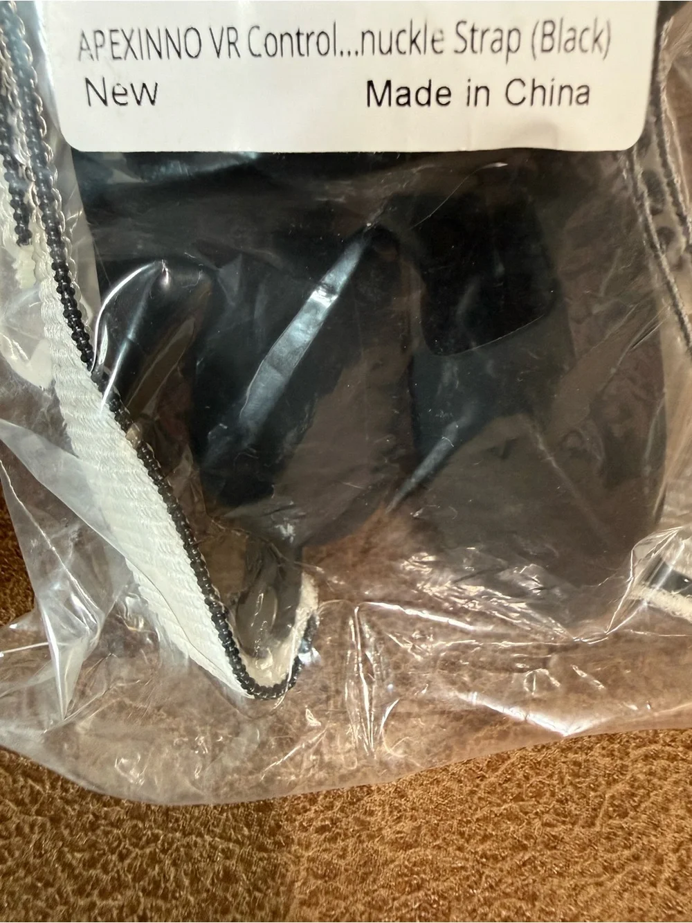 Black VR Controller Silicone Covers with White Wrist Straps